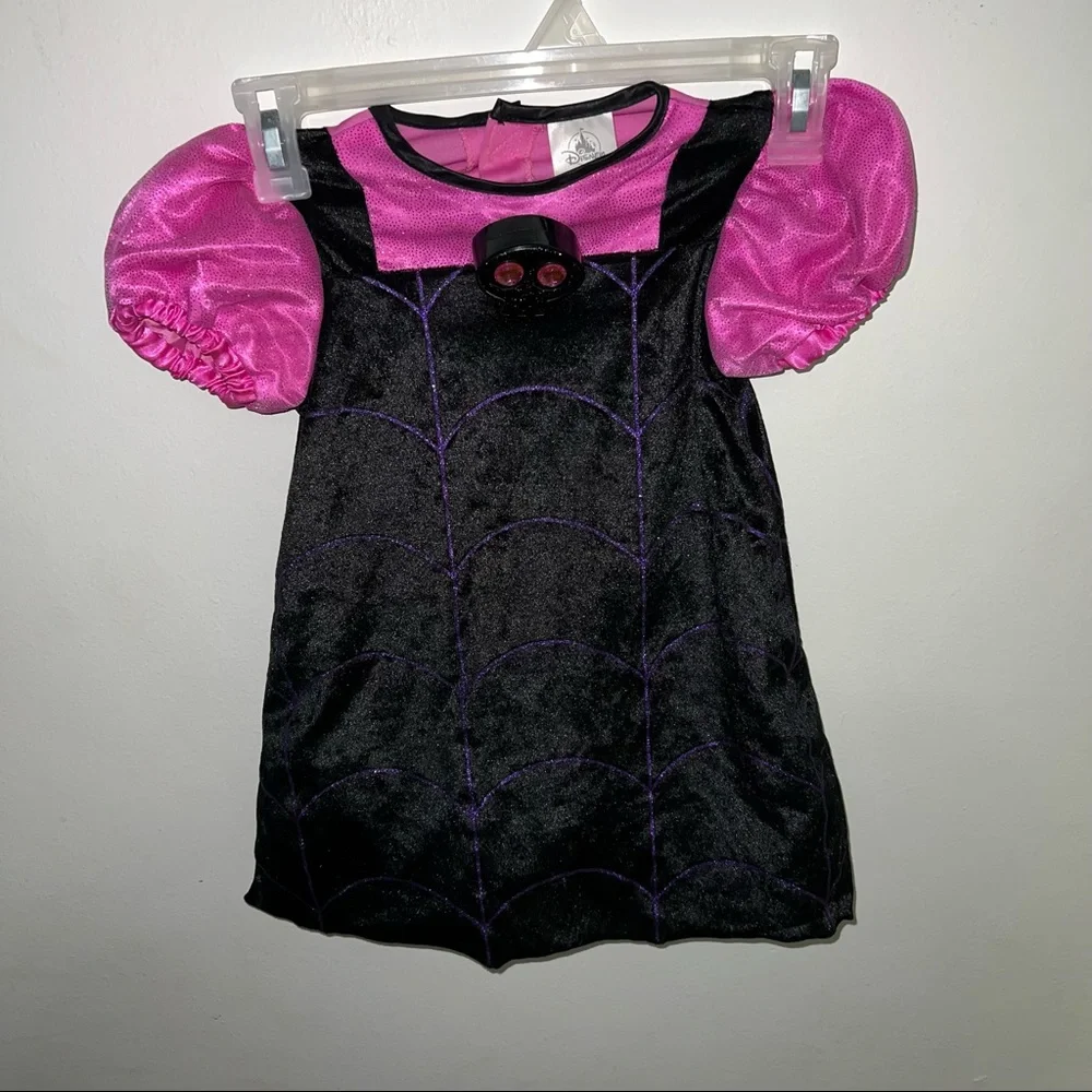 Disney Black and Pink Spider Web Dress with Bat Headband - Picture 9 of 11